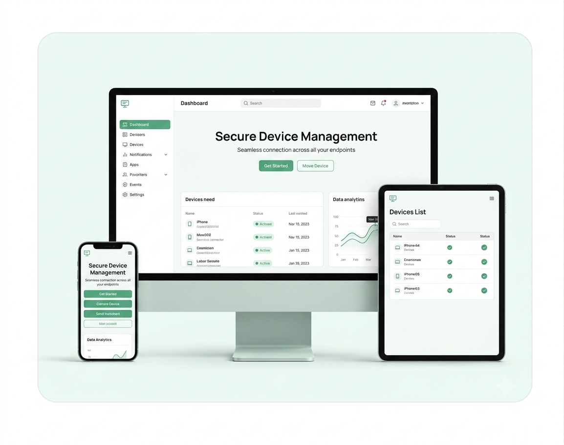 Picture showing multi-device mockup of project