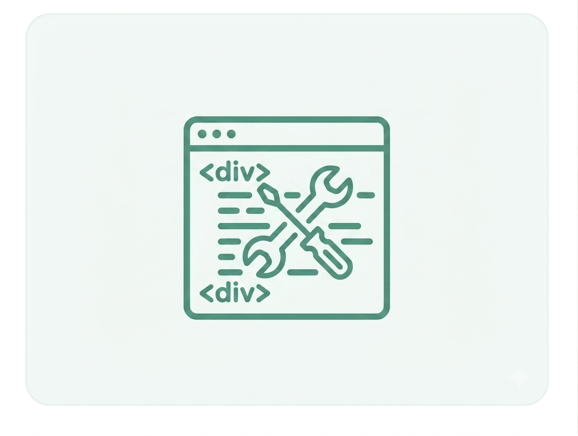 Picture showing website maintenance